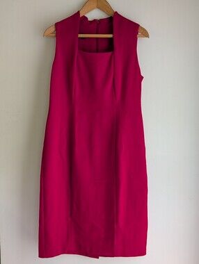 Talbot Size 8 Red Structured Dress Heavyweight Perfect For Fall Layering